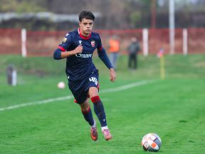 Luka Zarić u napadu u Crvenoj zvezdi