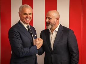 Dejan Stanković i Zvezdan Terzić na promociji u Zvezdi