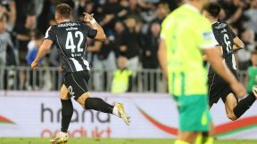 Dušan Jovanović slavi gol za Partizan u Evropi