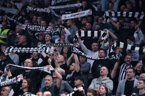Navijači Partizana u Areni na meču protiv Monaka