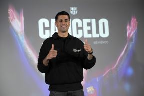 Žoao Kanselo na promociji u Barseloni