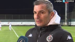 Nenad Stojaković trener Partizana posle poraza od Mure