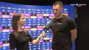 Arijan Lakić daje izavu posle pobede nad Bajernom