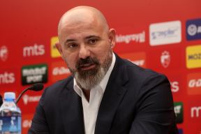 Dejan Stanković na predstavljanju u Crvenoj zvezdi