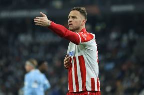 Marko Arnautović na utakmici Zvezda Malme