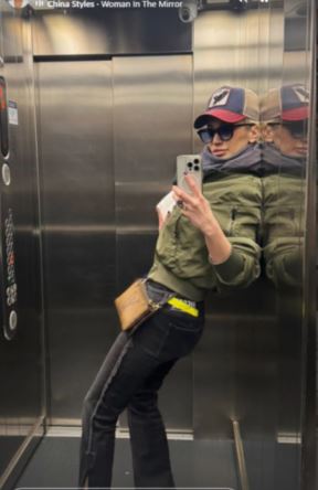 Dušica Jakovljević u liftu