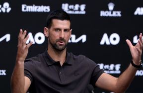 Novak Đoković na konferenciji za medije.