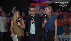 Mats Vilander i Barbara Šet pred meč Đokovića i Sinera (5).jpg