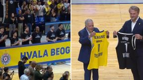Košarkaši Makabija podigli transparent Hvala Beograde