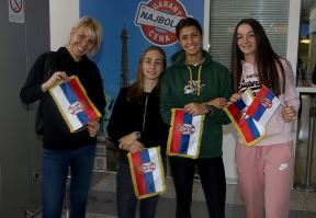 Olga Danilović Aleksandra Krunić i Tatjana Ječmenica