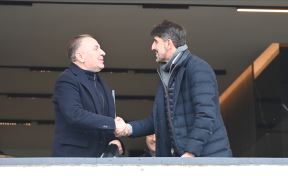 Veljko Paunović i Rasim Ljajić na utakmici Spartak Partizan u loži stadiona