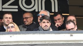 Veljko Paunović i Predrag Mijatović i Milka Forcan u loži stadiona Partizana