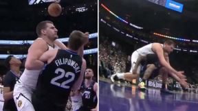 Nikola Jokić simulira faul protiv Jute.
