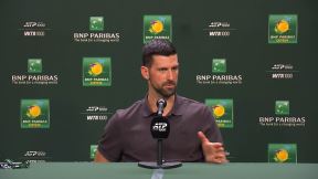 Novak Đoković na konferenciji za medije pred mečeve na Indijan Velsu