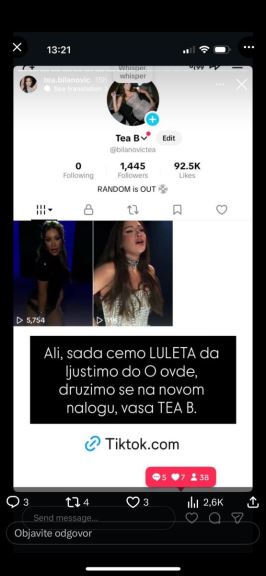 Tea Bilanović optužbe