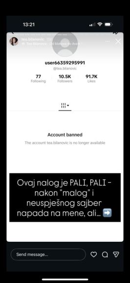 Tea Bilanović optužbe