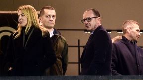 Predrag Mijatović u loži stadiona Partizana u Humskoj