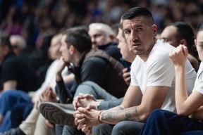 Bivši igrač FK Partizan Petar Grbić na utakmici Budućnost Partizan