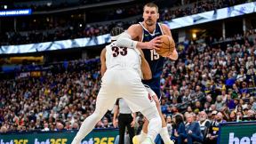 Nikola Jokić na meču Denvera i Portlanda