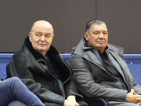 Košarkaški trener Duško Vujošević i košarkaški agent Miško Ražnatović.