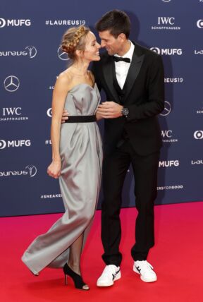Novak Đoković sa suprugom Jelenom na dodeli Laureus nagrade