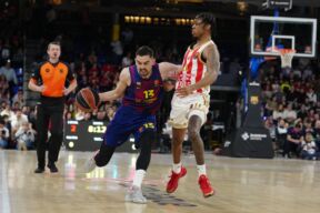 Tomaš Satoranski i Tajson Karter u duelu na Barselona Zvezda