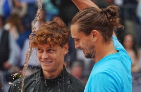 Saša Zverev i Janik Siner na turniru u Madridu