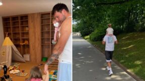 Luka Dončić sa ćerkama u Ljubljani