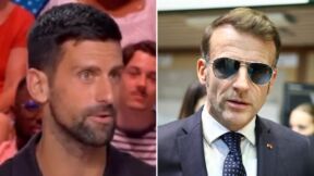 Novak Đoković i Emanuel Makron