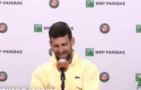 Novak Đoković na konferenciji