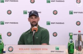 Novak Đoković na konferenciji za medije