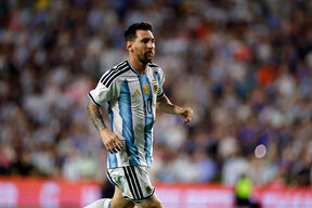 Leo Mesi u akciji na utakmici Argentine