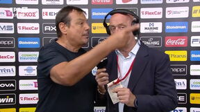 Ergin Ataman vice pred TV kamerama.