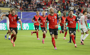 Marko Arnautović slavi gol za Austriju na Svetskom prvenstvu