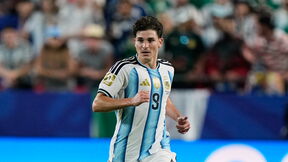 Hulijan Alvarez na utakmici Argentine na Svetskom prvenstvu sa devetkom na dresu