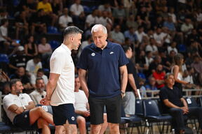 Željko Obradović i Dušan Alimpijević na trenerskoj klinici Dušan Ivković u Beogradu