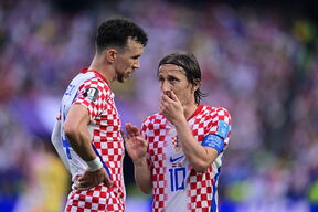 Ivan Perišić i Luka Modrić na meču Hrvatske i Gane