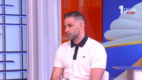 Dušan Alimpijević tokom gostovanja na Prvoj televiziji