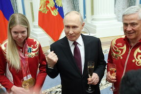 Vladimir Putin sa ruskim sportistima.