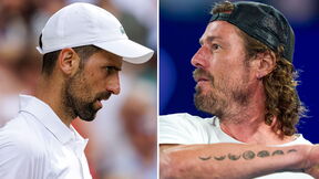 Novak Đoković sa leve, a Marat Safin sa desne strane.