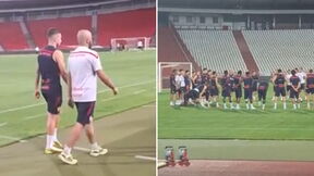 Trening fudbalera Crvene zvezde pred Viktoriju Plzenj
