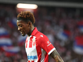 Mohamed Čam Saračević, fudbaler Crvene zvezde.