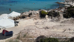 Orange beach, Grčka, Sitonija