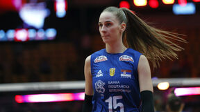Aleksandra Uzelac na utakmici odbojkašica Srbije na Evropskom prveenstvu