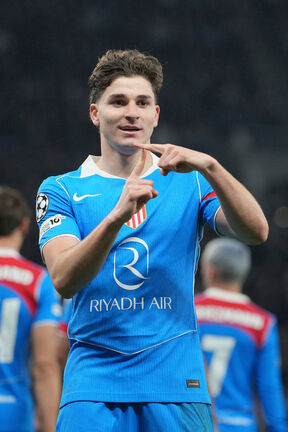Hulijan Alvarez slavi gol u Atletiko Madridu