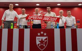 Albert Rijera sa čelnicima Crvene zvezde