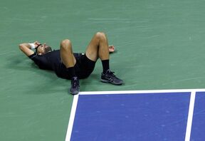 Novak Đoković na US Openu 2026.