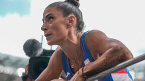 Ivana Španović priča sa trenerom na Olimpijskim igrama