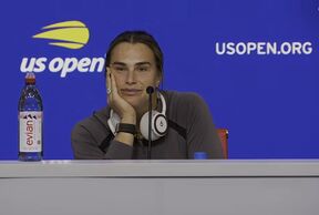 Arina Sabalenka na konferenciji