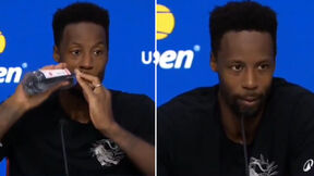 Gael Monfis na konferencii za novinare na US Openu